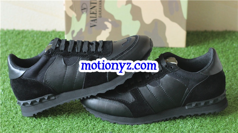 Valentino Noir Rockrunner Black Camo Sneaker